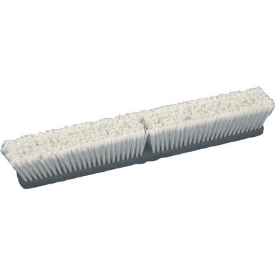 Birdwell Cleaning Products Flagged Push Broom Head Gray 24 Inch