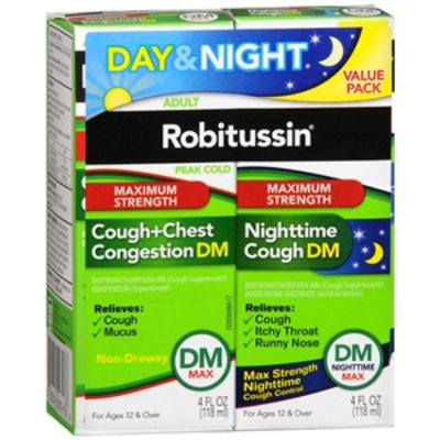 Robitussin DM Day & Night Value Pack, 2 - 4 oz Bottles, 2 ea