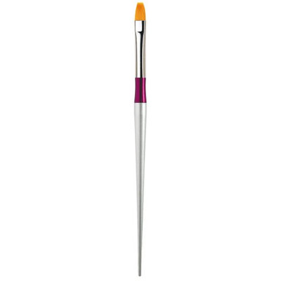 Da Vinci Series 111870 Flexotip Nail Brush Flat Gold Synthetic Aluminum Handle and Changeable Brush Head