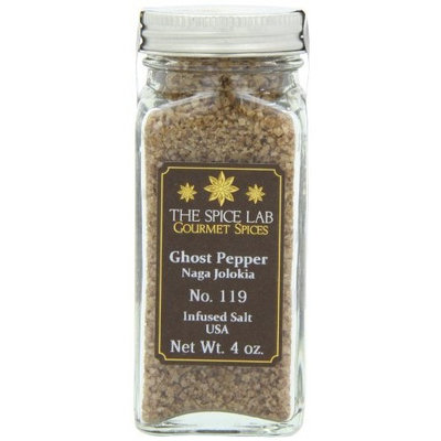 Gourmet Salt Company The Spice Lab Ghost Pepper Salt Naga Jolokia- Really Hot, 4 oz.