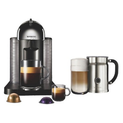Nespresso VertuoLine Coffee and Espresso Machine Bundle - Chrome