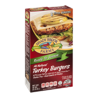 Shady Brook Farms All Natural Turkey Burgers Ready to Season - 8 CT