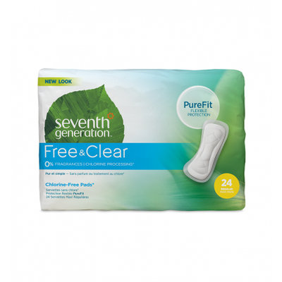 Seventh Generation Free & Clear Regular Maxi Pads