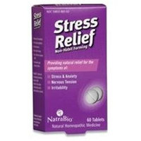 NatraBio Stress Relief Non-Habit Forming - 60 Tablets