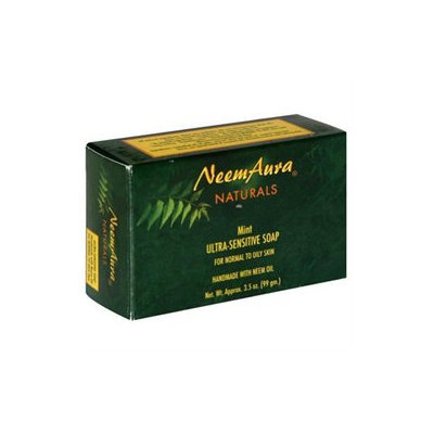 NeemAura Naturals - Bar Soap Ultra-Sensitive For Normal To Oily Skin Mint - 3.3.
