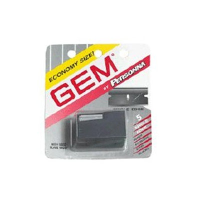 Gem Personna Single Edge Super Stainless Steel Blades with Used Blade Vault - 5 ea/ Pack