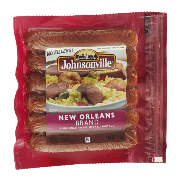 Johnsonville Andouille Recipe Smoked Sausage New Orleans Brand 6 CT