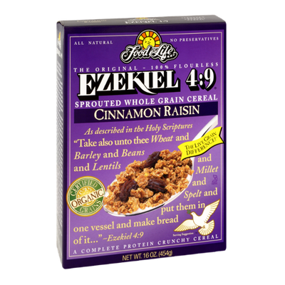 Ezekiel 4:9 Cinnamon Raisin Sprouted Whole Grain Cereal