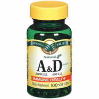 Spring Valley : Vitamin A & D Softgels Dietary Supplement