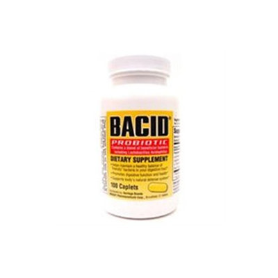 Bacid Caplets Bacid Probiotic Dietary Supplement Caplets - 100 Ea