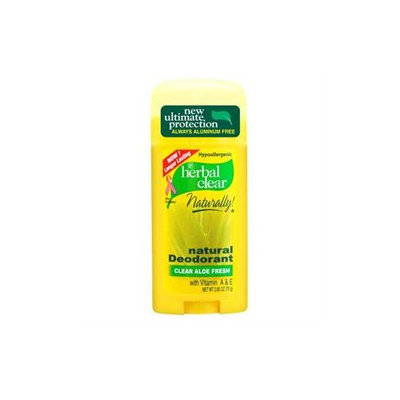 21st Century Herbal Clear Deodorant, Aloe Fresh, 2.65-Ounces (Pack of 3)