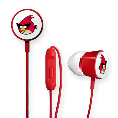 Gear4 Angry Birds Red Bird Space Deluxe Tweeters Earbud Headphones