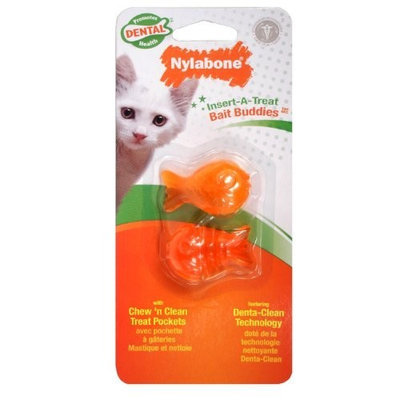 Nylabone Cat Dental Insert-A-Treat Bait Buddies Treat Holder BL
