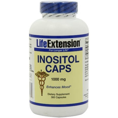 Life Extension Inositol 1000mg Capsules, 360-Count