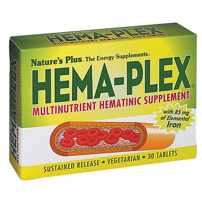 tures Plus Nature's Plus Hema-Plex - 30 Tablets - Other Supplements