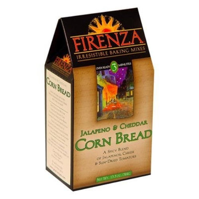 Firenza Jalapeno Cheese Corn Bread Mix, 13.3 Ounce (Pack of 6)