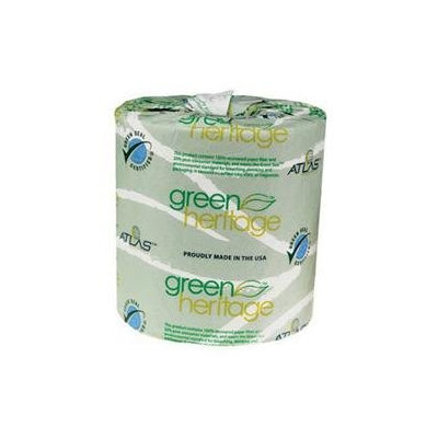 Lagass GREEN HERITAGE BATHROOM TISSUE, 2-PLY, 500 SHEETS/ROLL, 96 ROLLS/CARTON