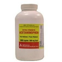 Acetaminophen Pain Reliever Acetaminophen Caplets Extra Strength 500mg -1000 Ea