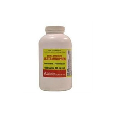 Acetaminophen Pain Reliever Acetaminophen Caplets Extra Strength 500mg -1000 Ea