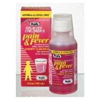 Watson Rugby Labs Children's Pain & Fever Oral Solution Acetaminophen, Cherry, 4 oz, Watson Rugby
