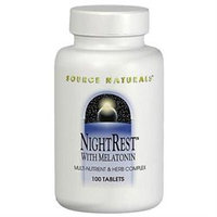 Source Naturals - Night Rest With Melatonin - 50 Tablets
