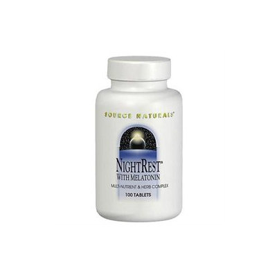 Source Naturals - Night Rest With Melatonin - 50 Tablets