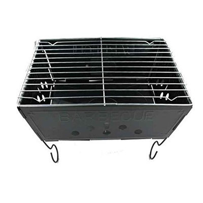 Kole Imports Outdoor Picnic Camping Spur Backyard Fun Cooking Portable Barbecue Grill Trunks Pack of 4