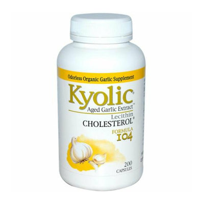 Kyolic Aged Garlic Extract Cholesterol Formula 104 200 Capsules