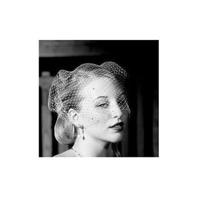 Weddingstar 8974 Bird Cage Style Veil- Ivory with Added Crystals