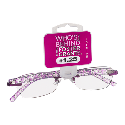 Foster Grants Non-Prescription Glasses Fashion +1.25 Daniella PRP