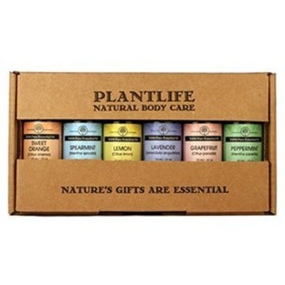 Plantlife Essential Oil Home Aromatherapy Sampler Set- 6/10 ml.