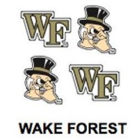 Innovative Adhesives BC-12 Wake Forest Fan-A-Peel Temporary Tattoo-Sticker