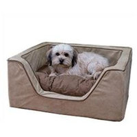 O'donnell Industries Odonnell Industries 21387 Luxury Large Square Dog Bed - Black-Herringbone