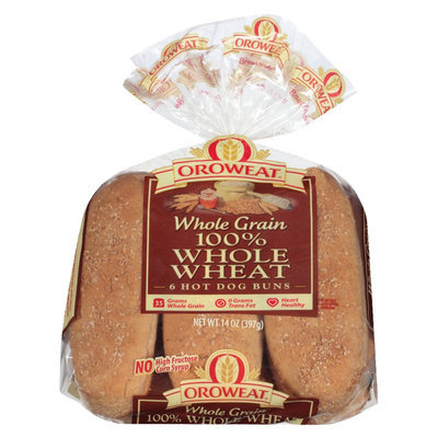 Oroweat 100% Whole Wheat Hotdog Buns - 8-ct.