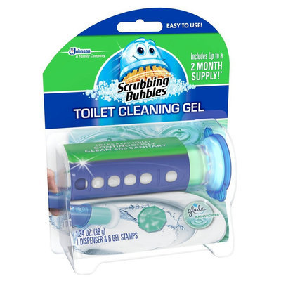 S.c. Johnson Scrubbing Bubbles Toilet Cleaning Gel Kit with Glade Rainshower Scent - 6 Count
