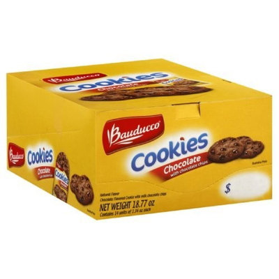 Bauducco Single Serve Cookies, Chocolate, 1.34-Ounce (Pack of 14)