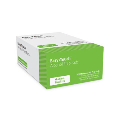 Masters Healthcare EasyTouch Medium 2-ply Alcohol Pads - 200 ea.