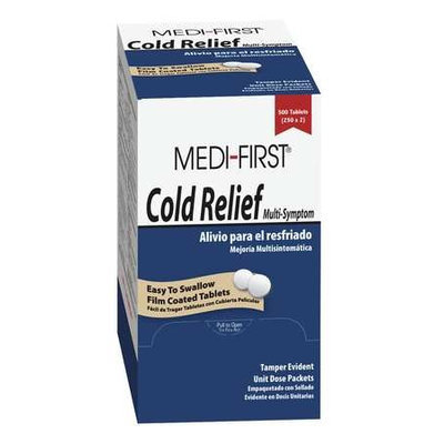 MEDI-FIRST 82213 Cold Relief, Tablet, PK500