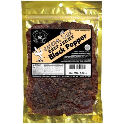 Buffalo Bills Premium Snacks Buffalo Bills 3.5oz Black Pepper Western Cut Beef Jerky Pack (thin-sliced jerky with black pepper)