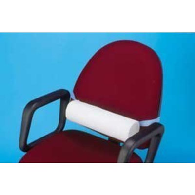 Hermell Products Lumbar Roll with Navy Polycotton Zippered Cover and Strap