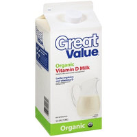 Great Value Organic Vitamin D Milk, .5gal