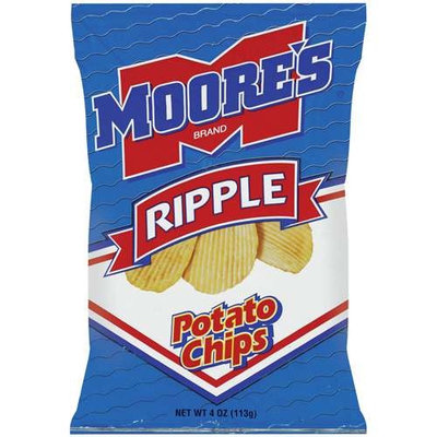 Moore's: Ripple Potato Chips, 4 Oz