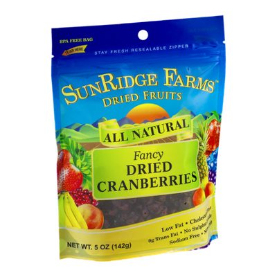 SunRidge Farms Dried Fruits Fancy Dried Cranberries