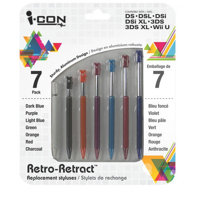 Icon DS/DSI Rainbow Stylus Pack (Nintendo DS/DSI)