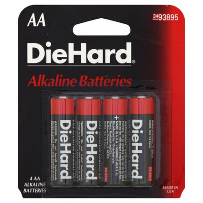 Eveready Battery Company DieHard AA Alkaline Batteries, 4pk - EVEREADY BATTERY COMPANY