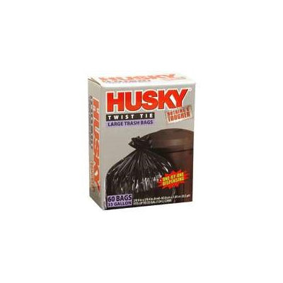 Poly America 33 gal .8M TRASH BAG BLACK HUSKY HK33WC060B