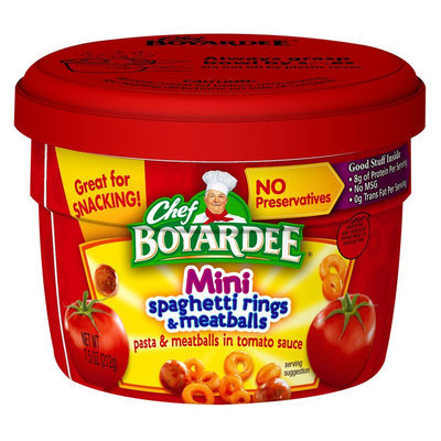 Chef Boyardee Spaghetti Rings and Meatballs Cup 7.5 oz