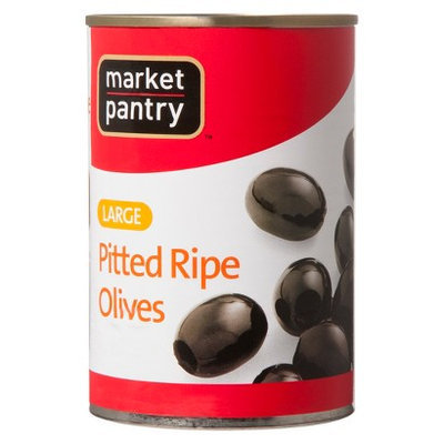 Market Pantry Large Pitted Black Olives 6 oz
