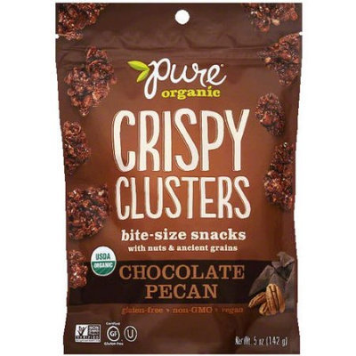 Pure Bar Pure Organic Crispy Clusters Chocolate Pecan Bite-Size Snacks, 5 oz, (Pack of 12)