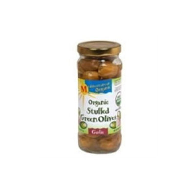 Mediterranean Organics 24638 Organic Green Stuffed Garlic Olives